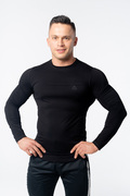 Langærmet Delta T-shirt Sort Forside