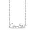 Name Tag Necklace Caroline - halskæde med navn - navnehalskæde i sterling sølv
