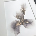 sort guld maleri 30x40cm