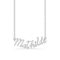 Name Tag Necklace Mathilde - halskæde med navn - navnehalskæde i sterling sølv