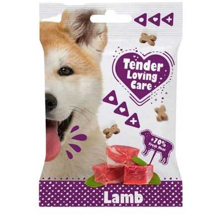 DuvoPlus_Tender Loving Care TLC Premium Soft Hundegodbidder med Lam 100 gram