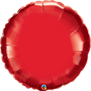 Rød ballon med navn