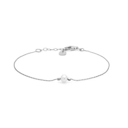 Grain Bracelet - Simple bracelet with a simple white cultured pearl