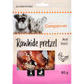Companion Rawhide Duck Pretzel | Snack til din hund
