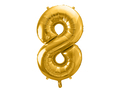 Store ballon tal guld