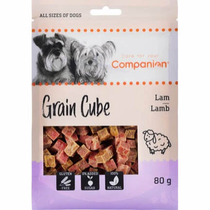 Companion Lamb Grain Cube - 80 gram - Hundegodbidder