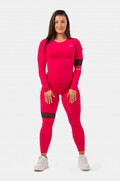 LONG SLEEVE SMART POCKET SPORTY TOP 418 Rød 4