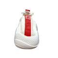 Dame sneakers hvid/rød elastik