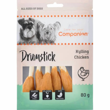 Køb lækre Companion Chicken Drumstick | 80 gram til din hund