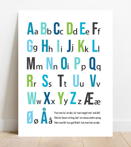 to uger Kriminel Plakater ABC plakat med store og små bogstaver | A4 | Louises Print