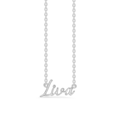 Name Tag Necklace Liva - halskæde med navn - navnehalskæde i sterling sølv
