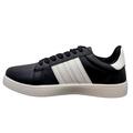 Sorte sneakers med hvide striber til kvinder