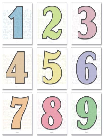 Type numbers set all globe gothic font Klausen design typoart poster plakat art work webshop