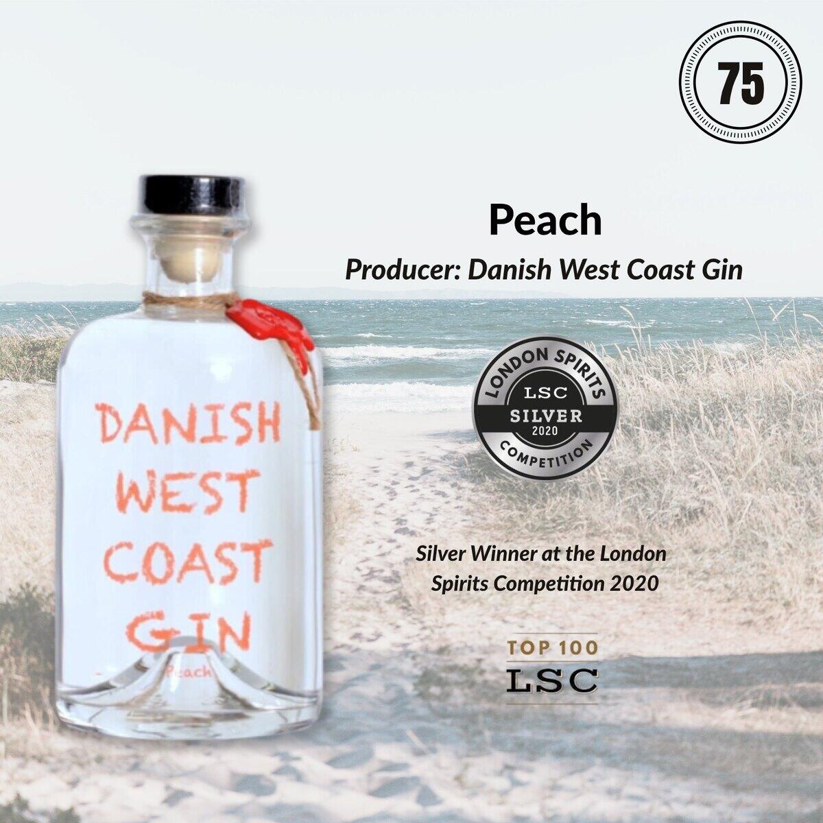 Mandag Morgen Interessant Danish West Coast Gin - Peach | Danish West Coast Gin