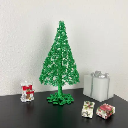 juletræ grøn metal julepynt