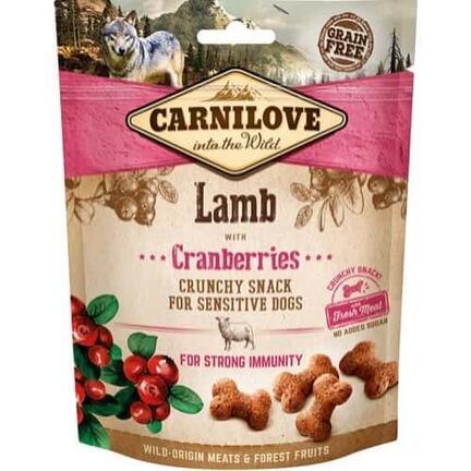 Carnilove Crunchy Dog Snack Lam og Tranebær - 200 gram