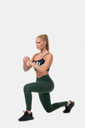 Classic High-Waist Tights Dark Green 6