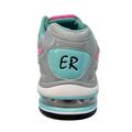 Grå sneakers med pinke striber