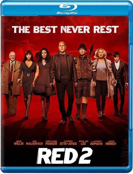 Red, Red 2, Bruce Willis, Bluray, Film, Movie