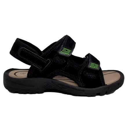 Billige sorte sandaler med velkro