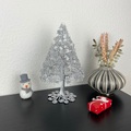wire juletræ sølv 21 cm