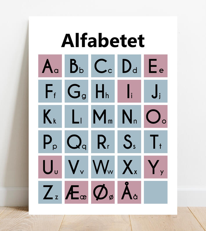 Alfabet // og konsonanter | Print