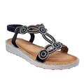 Billige sandaler med diamant til damer