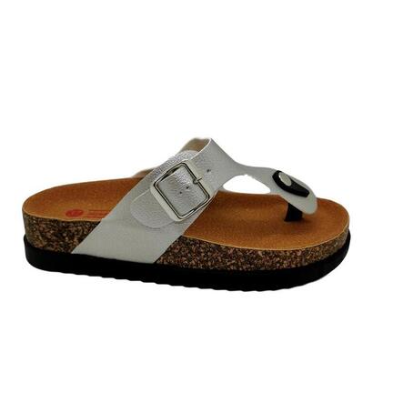 Birkenstock sandal tåsplit sølv