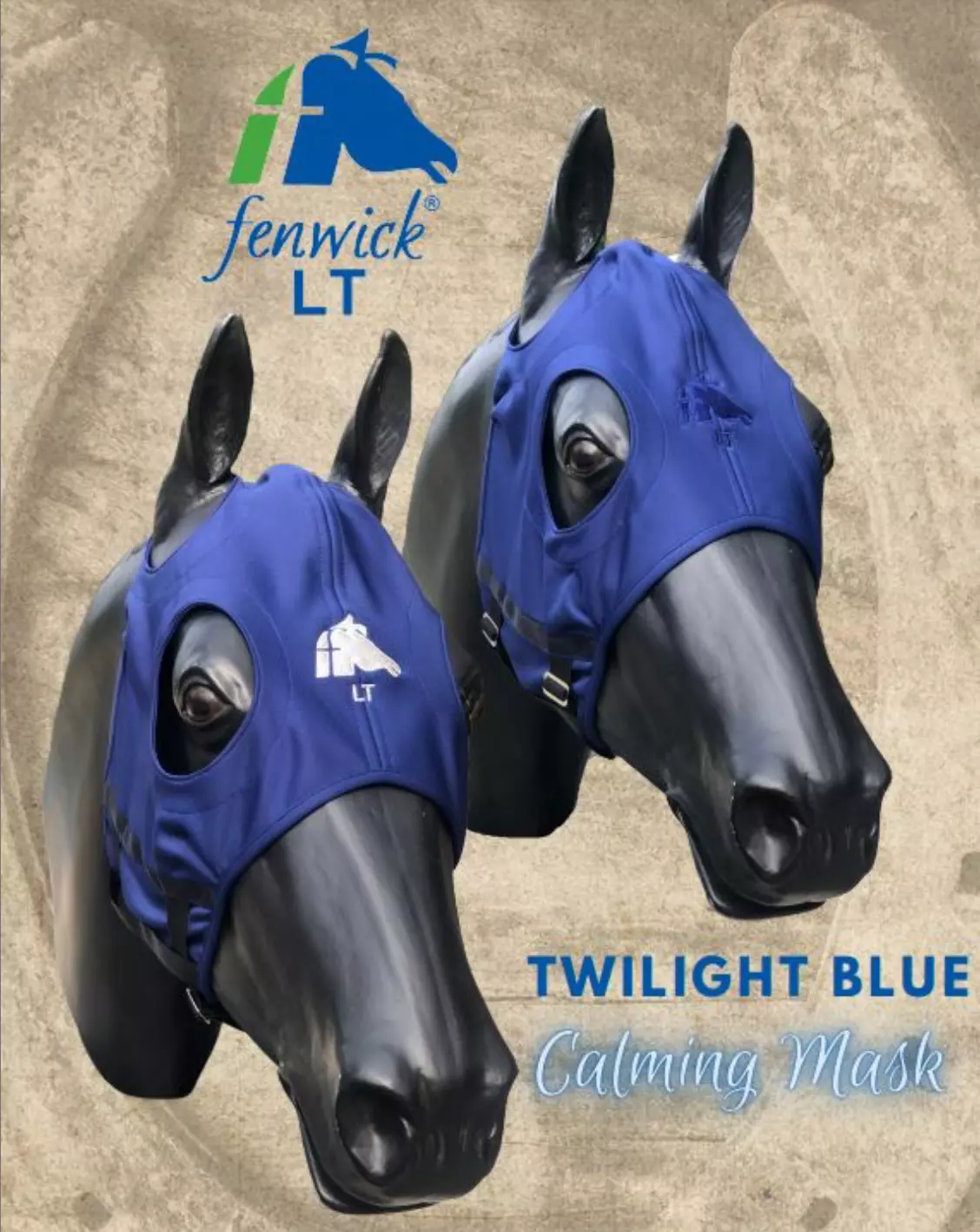 Opdagelse Observere parti Fenwick maske til heste - Fenwick maske Twillight Blue.