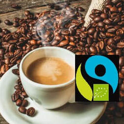 håndristet kaffe Espresso Økologisk Fairtrade kaffe