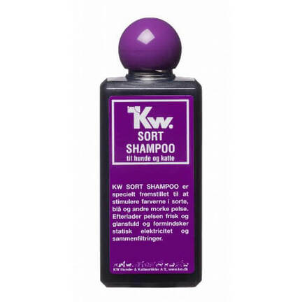 KW Sort Shampoo til Hunde og Katte - 200 ml. - Køb hos mytrendydog.dk