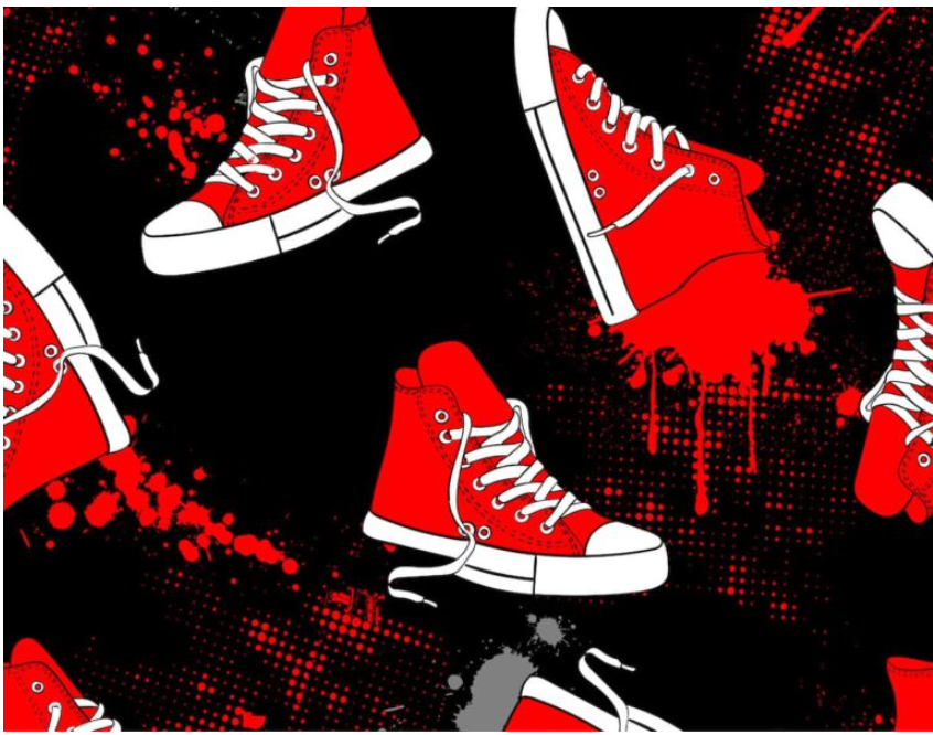 Røde sneakers | Corde