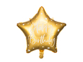 Fødselsdagsballon - stjerne guld