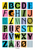 abc font  alphabet alfabet Klausen design type typo art poster plakat art work webshop sale
