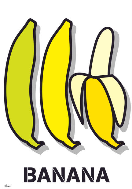 Banan banana illustration graphic vector poster