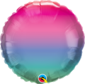 Flerfarvet ballon med navn