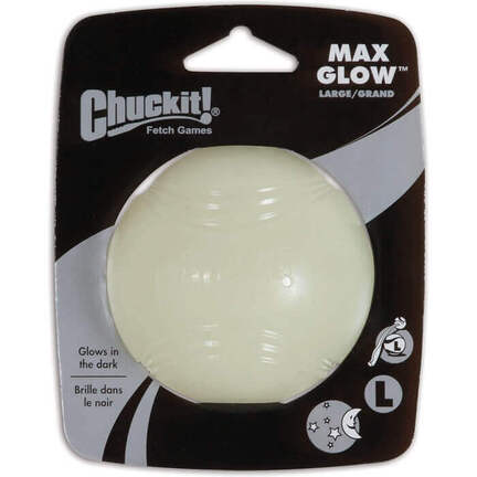 Chuckit Max Glow Ball - Large | Selvlysende Bold | Køb hos MyTrendyDog.dk