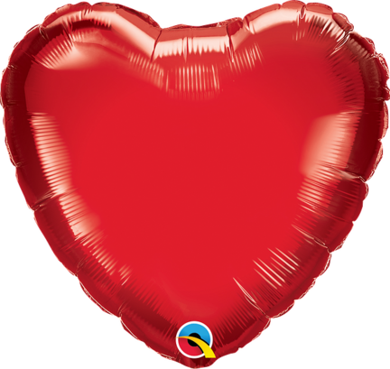 helium ballon rødt hjerte