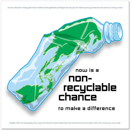 Plastic non recycling art poster chance