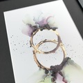 ink maleri guld ringe 32x42