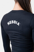 LONG SLEEVE THUMBHOLE SPORTY CROP TOP 585 Sort 6
