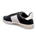 Sorte sneakers med hvide striber til kvinder