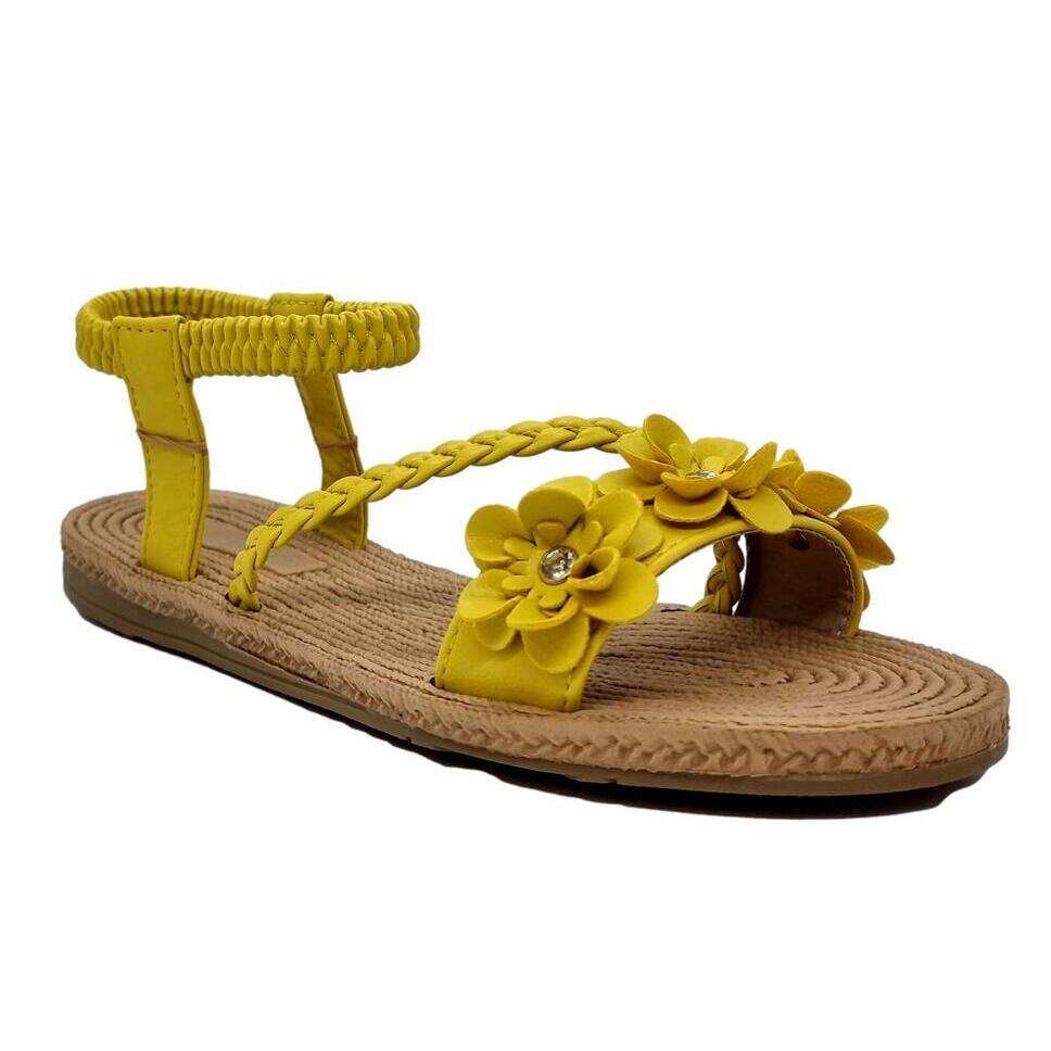 Dødelig værdighed Bluebell Billige gule sandaler