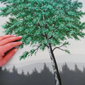 grøn træ 60x80 cm