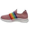 pinke slipon med regnbue farver