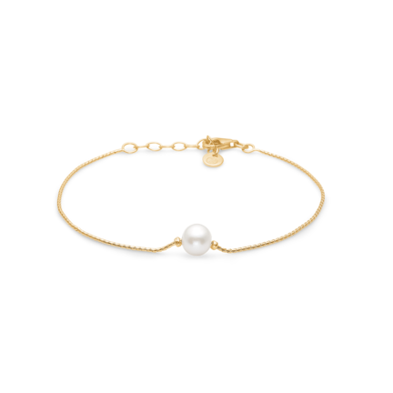 Aqua Bracelet - Simple bracelet with white cultured pearl