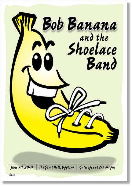 Bob Banana Poster illustration funny
