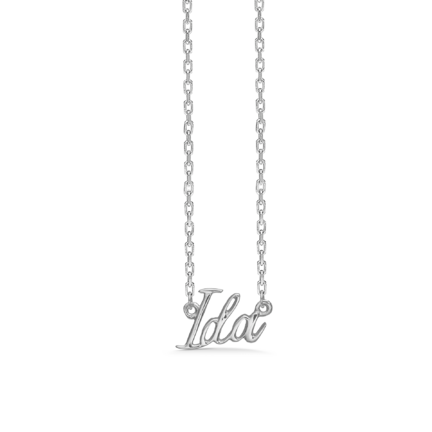 Name Tag Necklace Ida - halskæde med navn - navnehalskæde i sterling sølv