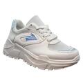 Dame sneakers hvid med refleks