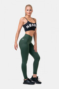 Classic High-Waist Tights Dark Green 5